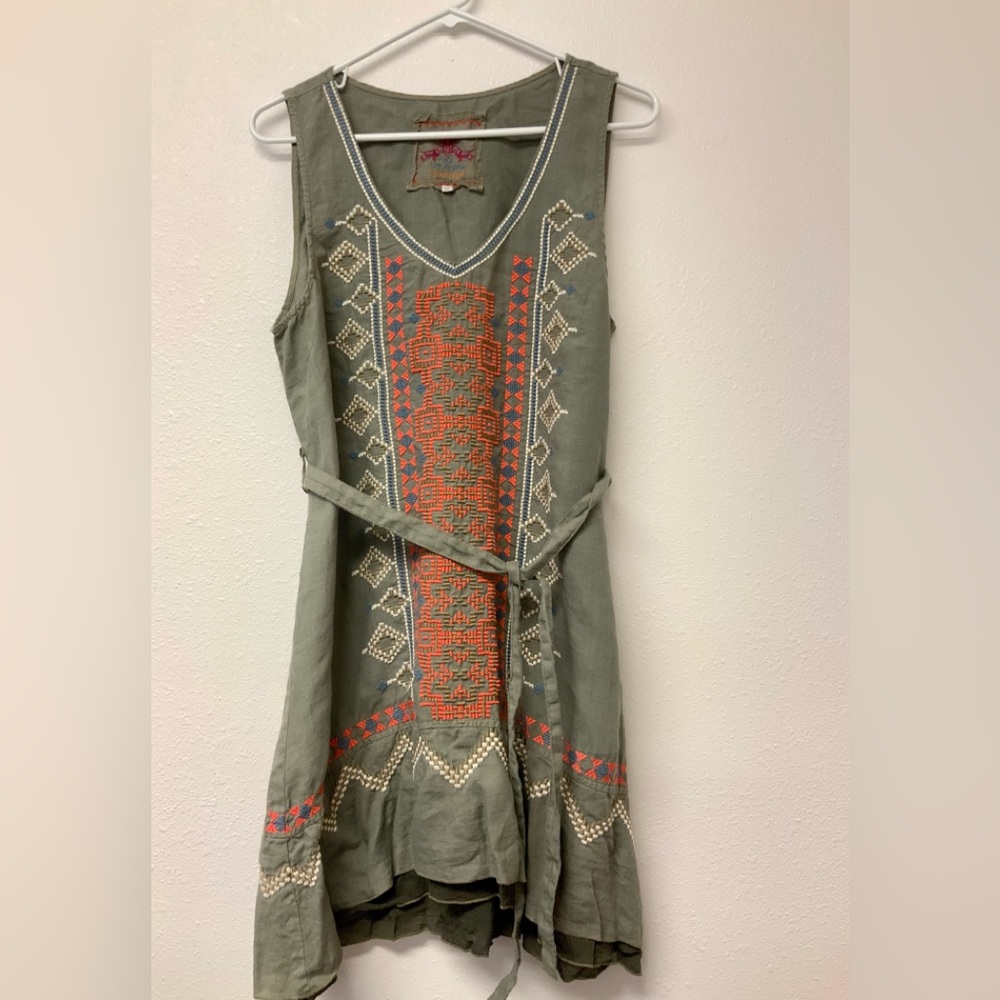 Johnny Was LA Stevie linen dress. - Picture 6 of 13